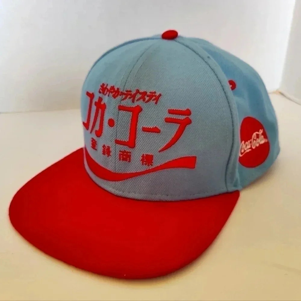 Genuine 2017 Coca Cola snap-back adjustable hat, rare Japanese, EXC